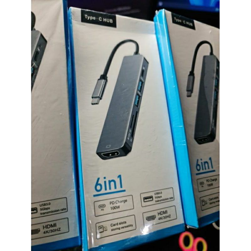 USB HUB Type-C 6 in 1 HDMI