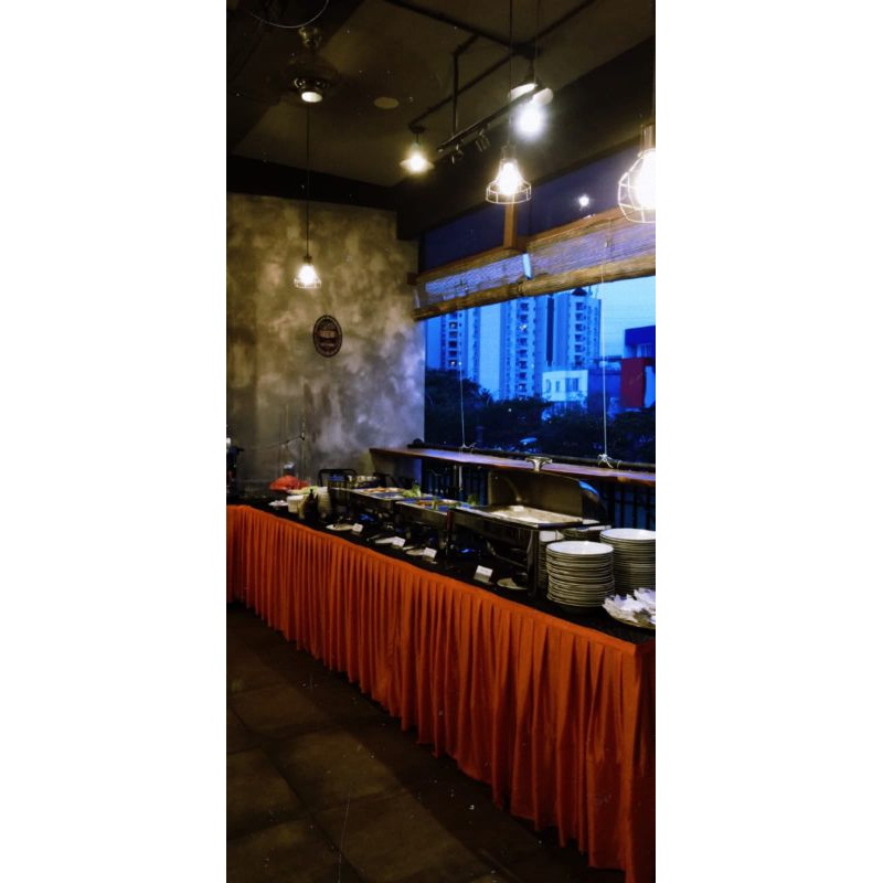 Cover meja 70cm x 60cm/80cm x 360cm full set