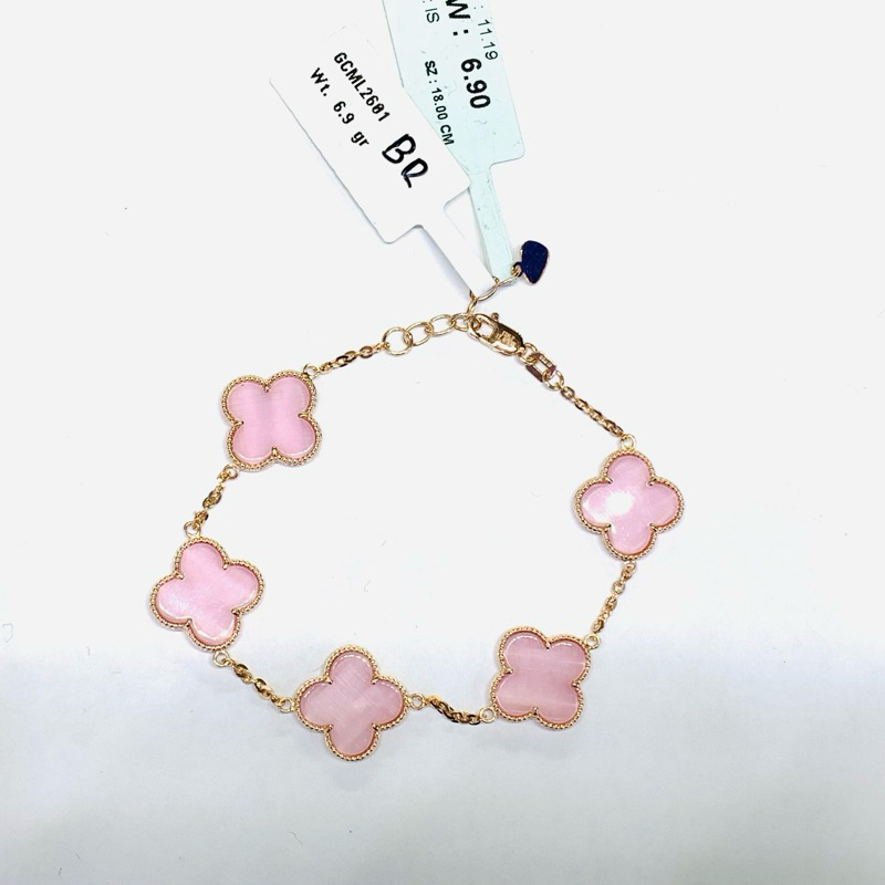 gelang vc pink  emas 750%/17k