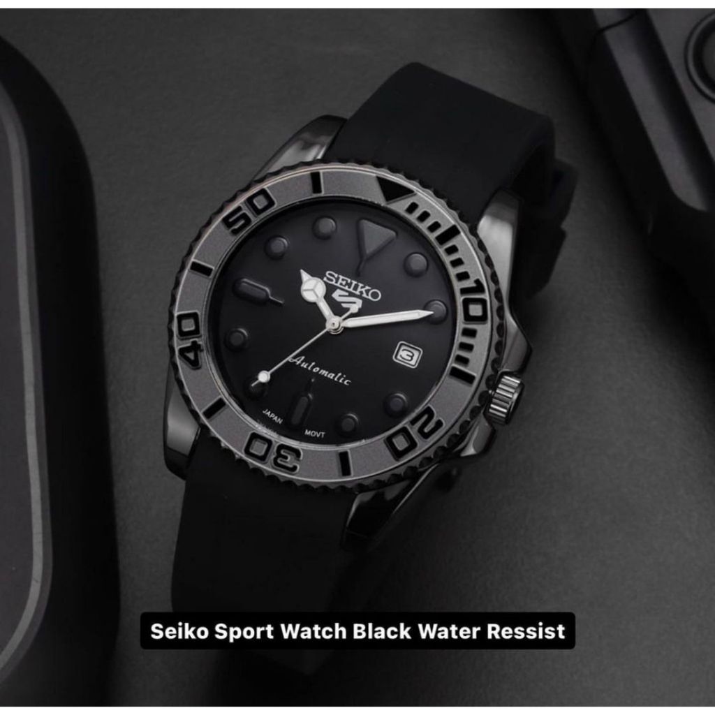 Seiko Sport Watch Black Water Resisst