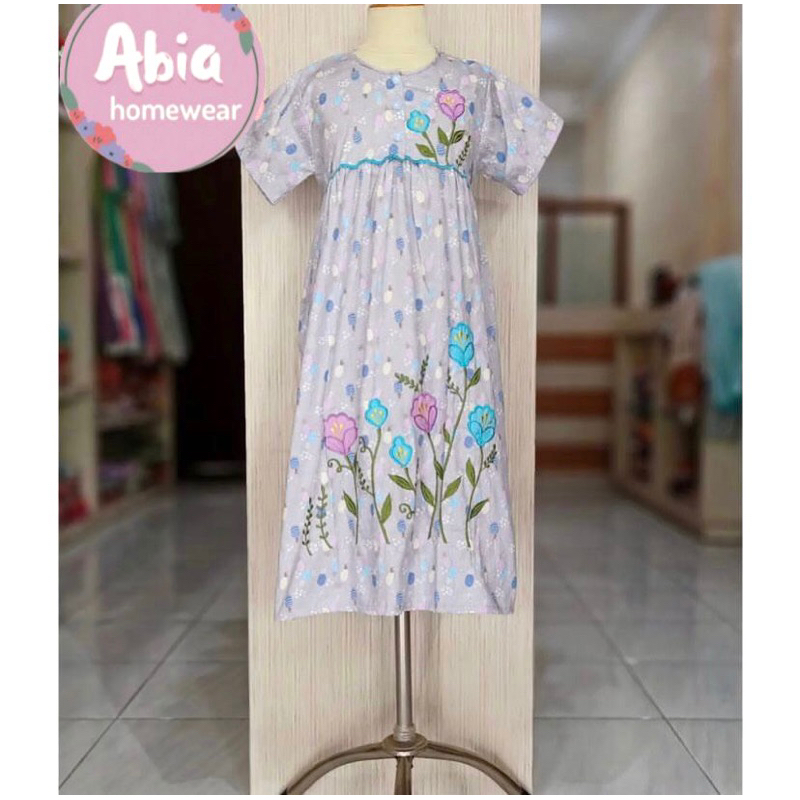 Daster Anak Katun Jepang Bordir Khas Malang