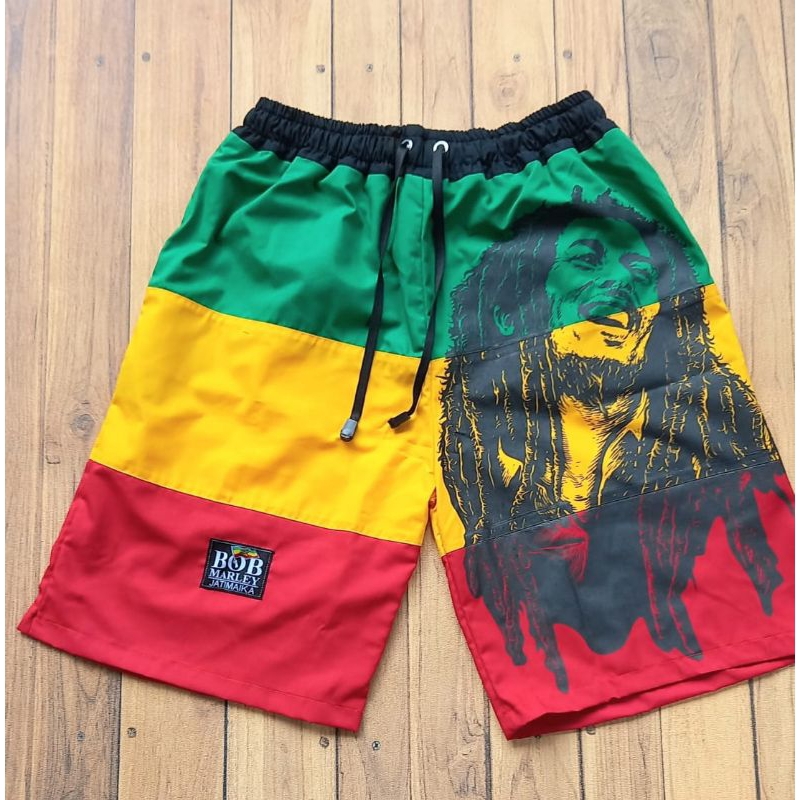 celana pendek rasta reggae baju bob marley kaos