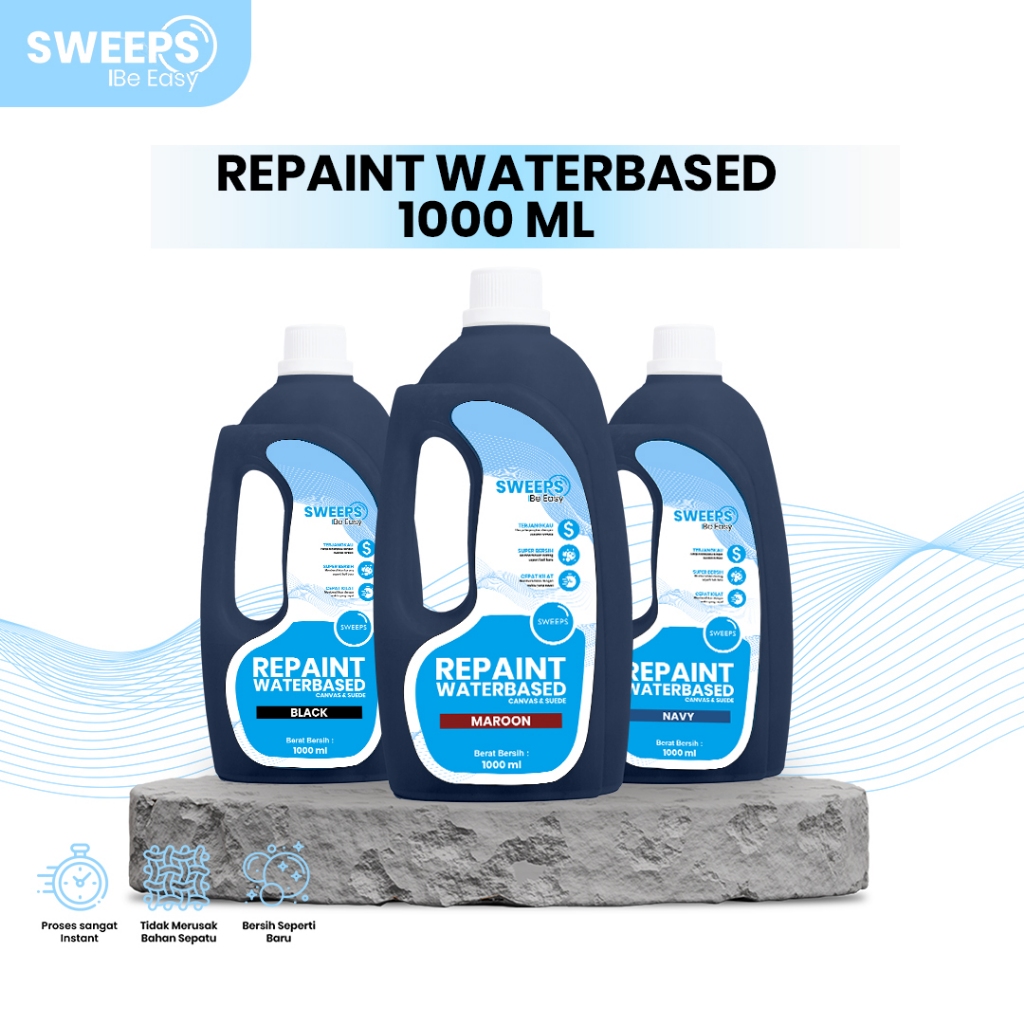 Sweeps * Cat Sepatu Kanvas 1 LITER I Cat Sepatu Waterbased I Canvas Suede Nubuck Waterbased Paint I 