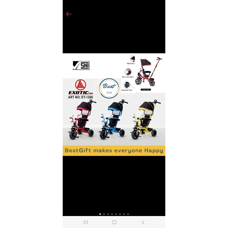 Sepeda roda tiga exotic 1269