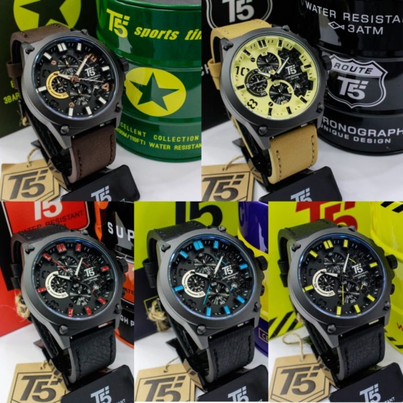 Jam Tangan T5 H 3479G Original / Jamtangan Pria / Jamtangan Cowok / Jamtangan Chronograph / Jamtanga