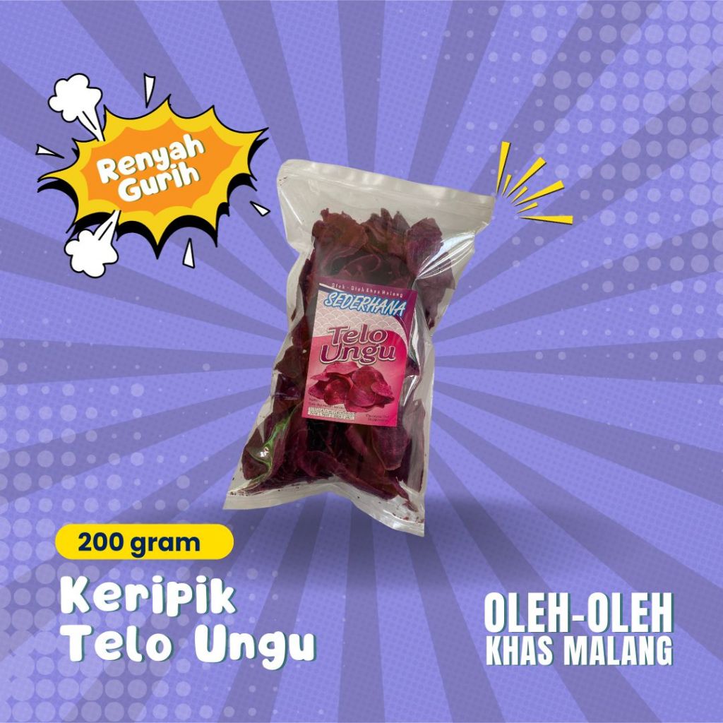 

Keripik Telo Ungu 200 gram