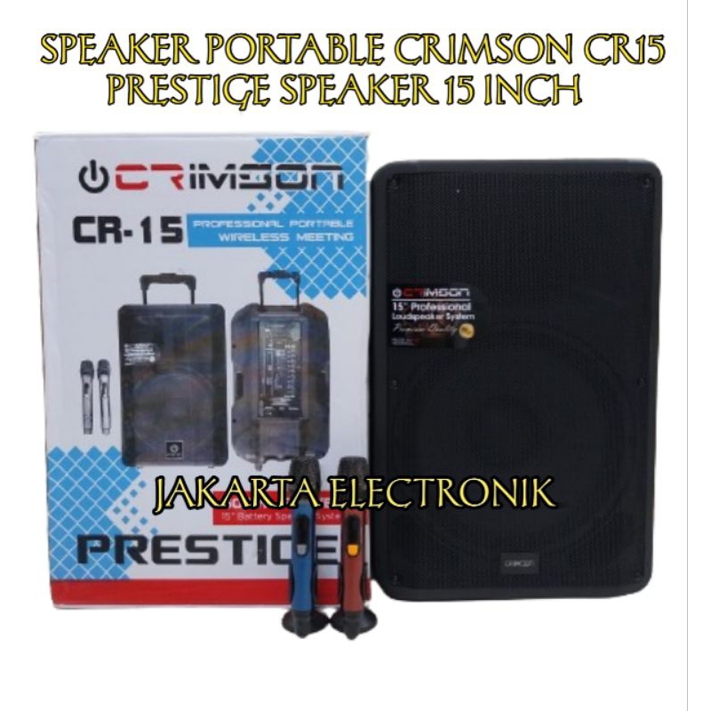 Speaker Portable Crimson Cr15 Prestige Original speaker 15inch Garansi resmi