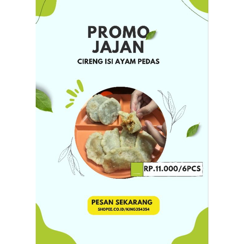 

Cireng isi ayam pedas