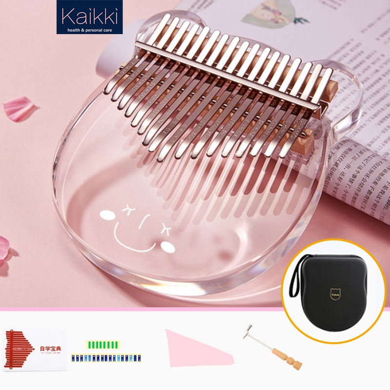 Kaikki Kalimba 17/21 keys Acrylic Thumb Piano Kecapi jari Kalimba instrumen- Kalimba Alat Musik