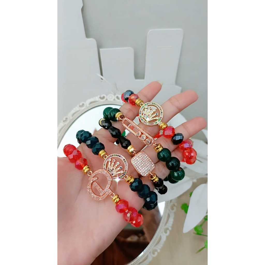 Gelang Manik Manik Kristal Asli G0026