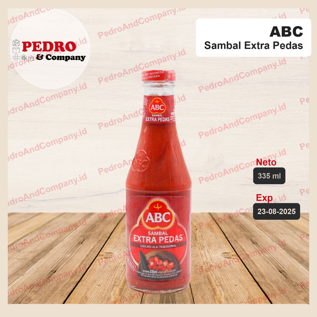 

ABC sambal extra pedas 335 ml - saos saus chili cabe sauce