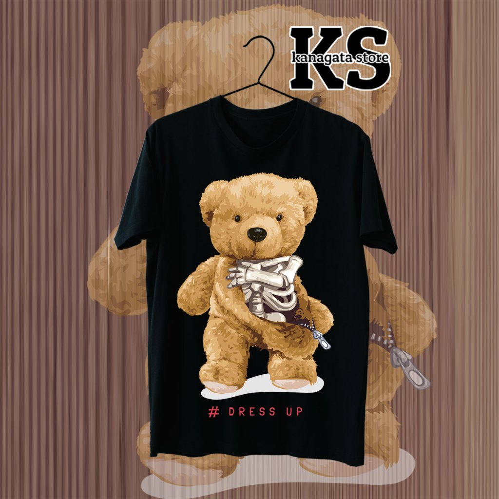 KANAGATA BAJU KAOS DISTRO PREMIUM BEAR OVERSIZE T-SHIRT UNISEX BEAR COLLECTION