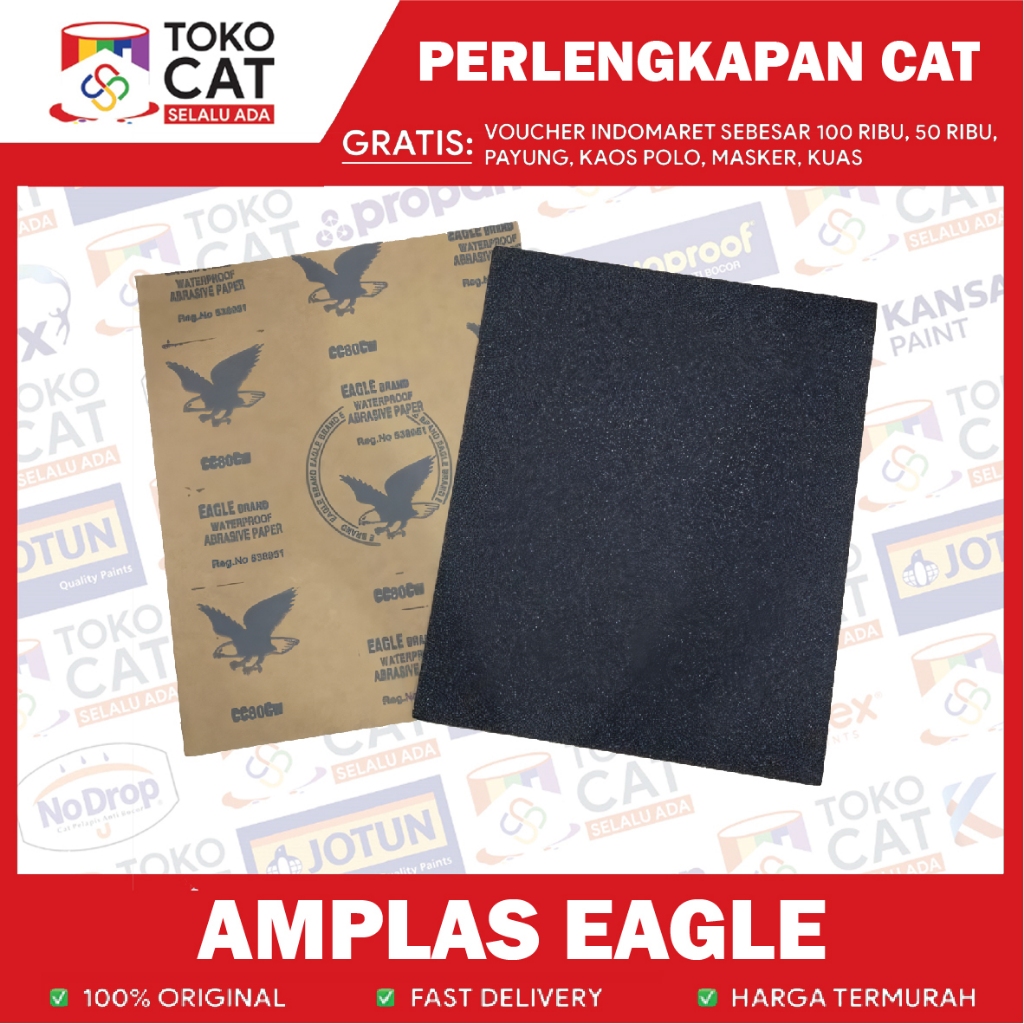Amplas Kayu Waterproof | Amplas Eagle Lembaran | Amplas duco