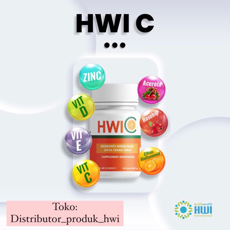 HWIC HWI Original 30 Kapsul Suplemen kesehatan kulit ganti frutablend / HWI C Asli Distributor Produ