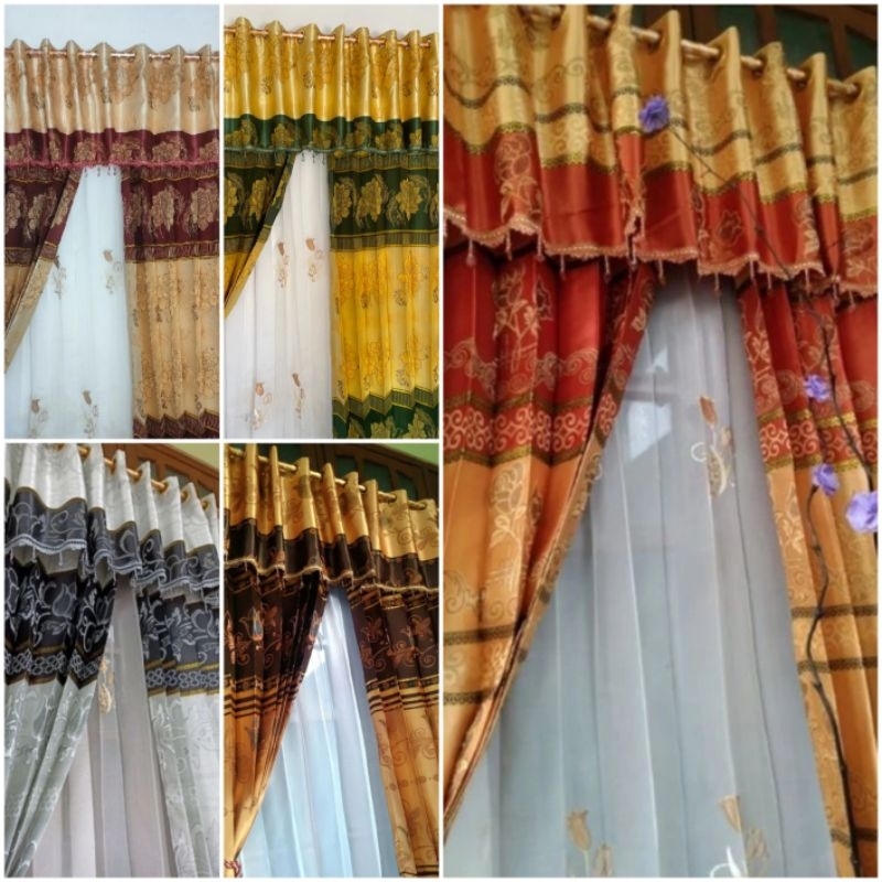 Gorden Prada Poni Pisah Gorden Pintu Gorden Jendela