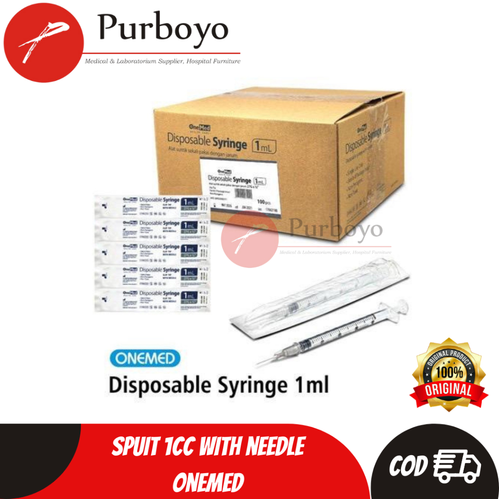Spuit 1cc OneMed / Spuit 1ml OneMed Box isi 100pcs