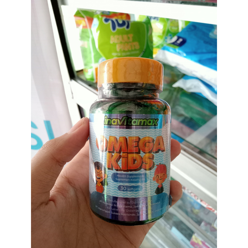 JAMIN ASLI VITAMIN KECERDASAN BAYI DAN ANAK / INAVITAMAX OMEGA KIDZ (30 softgel) / VITAMIN KECERDASA