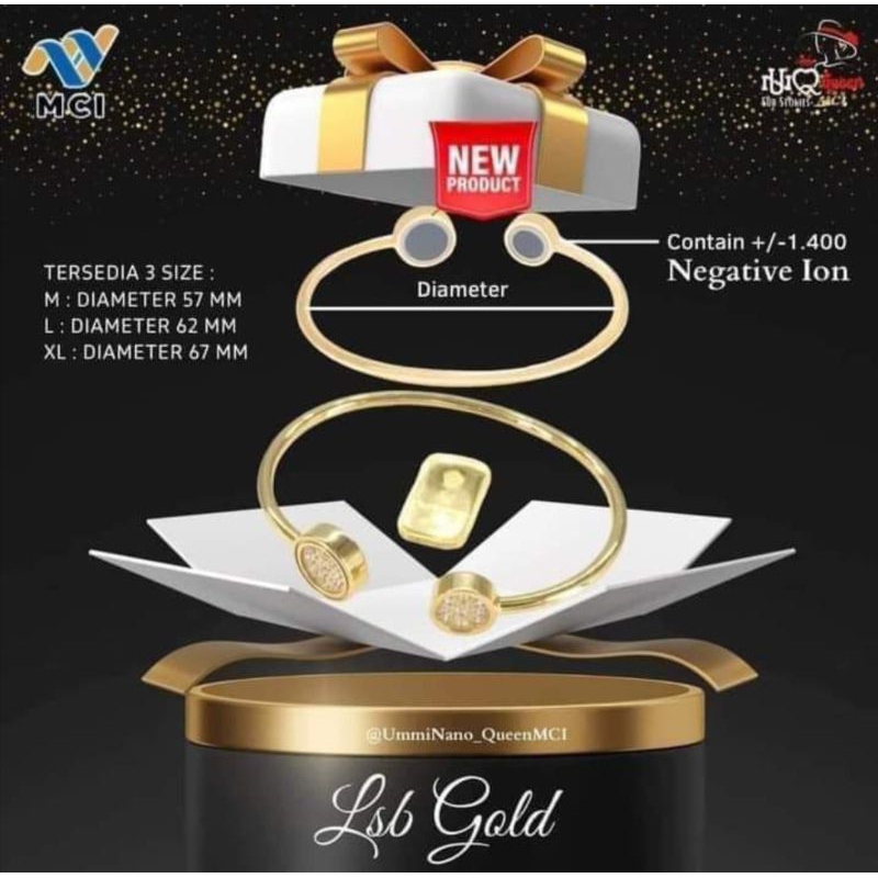 LSB gold/gelang gold MCI ori