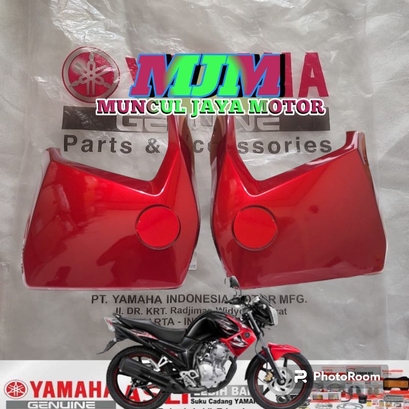 Cover Sayap Tangki Tengki Scorpio Z kanan dan kiri  new merah original yamaha ygp