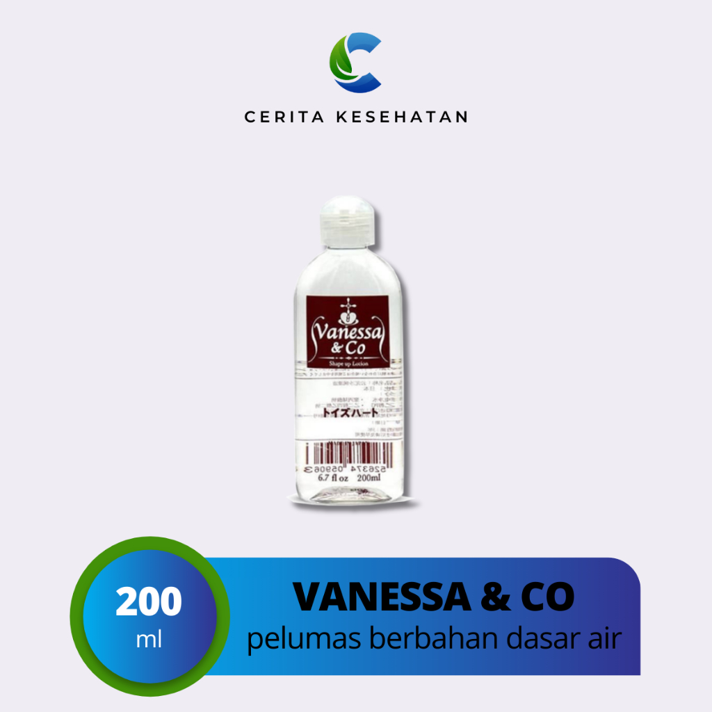 VANESSA & CO Lubricant Water Based Original Pelumas Pelicin Sex Pria Wanita Tahan Lama isi 200ml