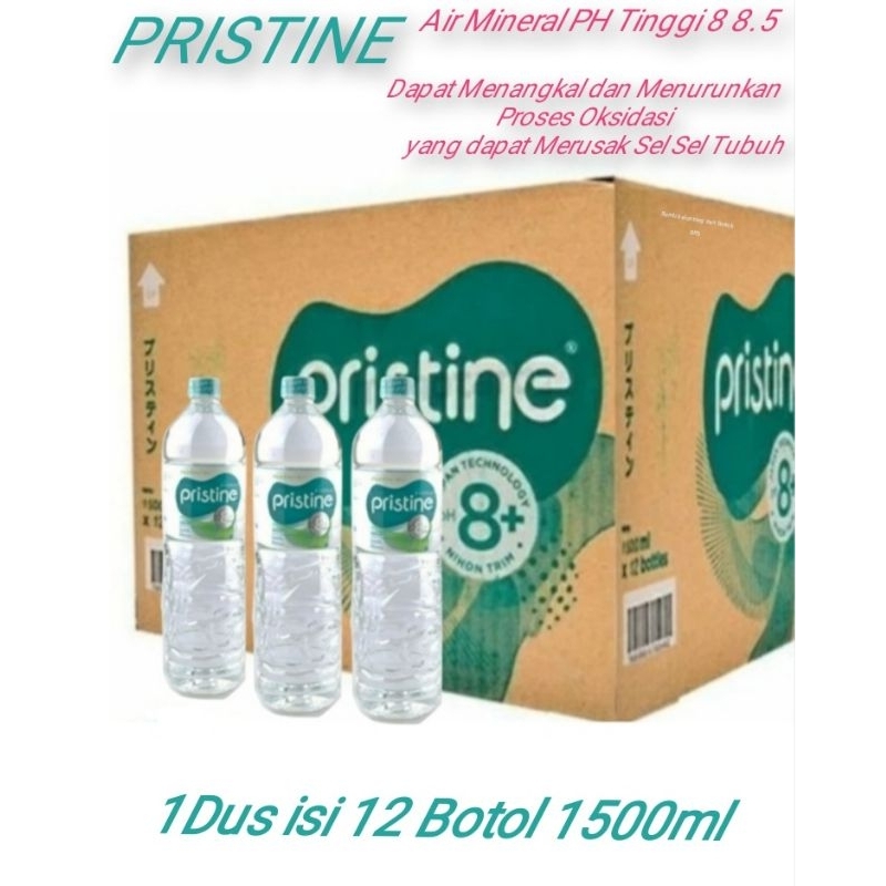 

Pristine 1500 ml 1 Dus / Karton isi 12 Botol Air Mineral Ph Tinggi