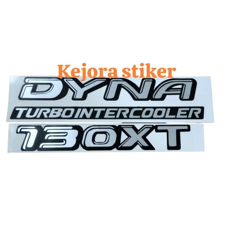 stiker mobil Dyna Turbo Intercooler 130XT/stiker mobil Dyna Turbo