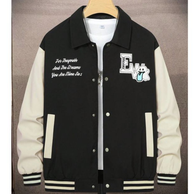 Jaket Varsity Kerah M - 6XL Varsity Baseball XXXXL XXXXXL Bisbol Unisex Varsity Kancing BIG SIZE