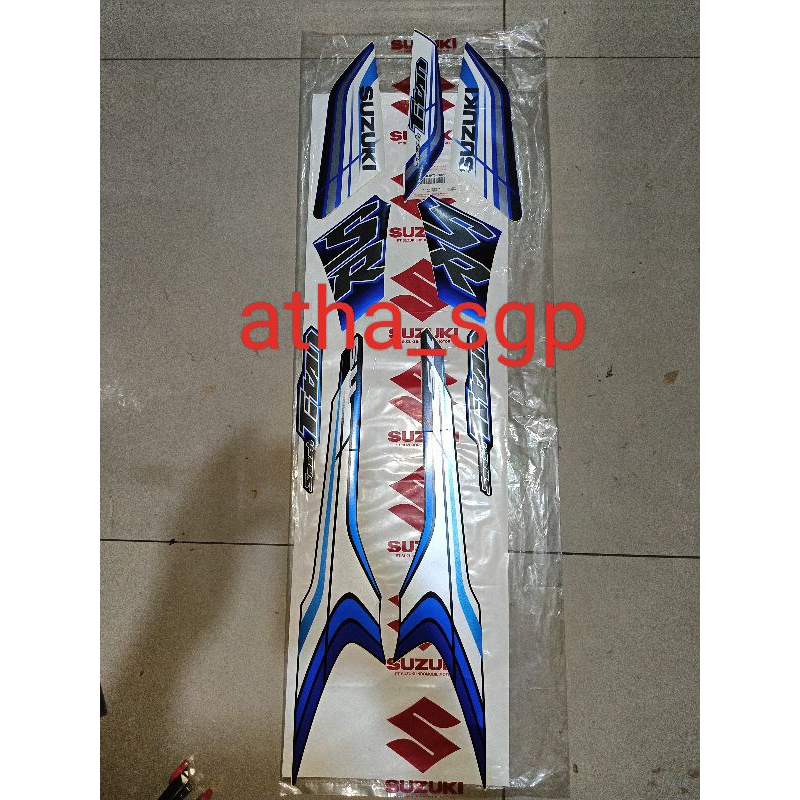 stiker body striping suzuki smash titan biru hitam 2012 ori sgp