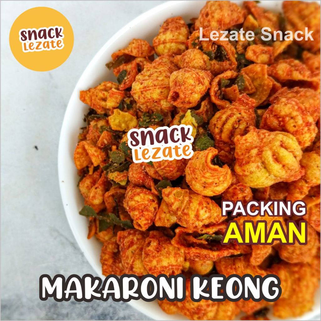 

Makaroni Bantet Kerang Daun Jeruk Murah 150GR Murah Renyah Enak / Macaroni Pedas Daun Jeruk Kiloan / Makaroni Bantat / Makaroni Bantet Pedas / Macaroni Bantet