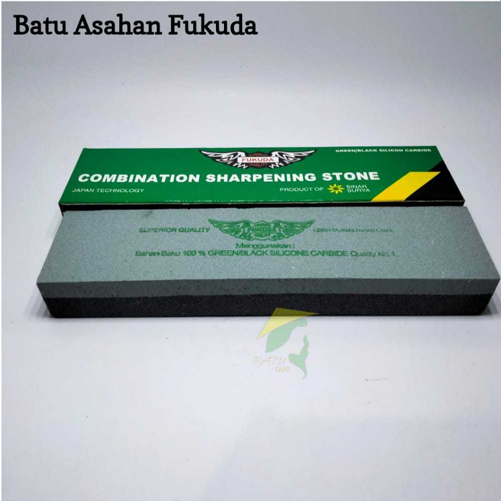 UNGKAL BATU ASAHAN PISAU SABIT / BATU ASAH GOSOK FUKUDA HIJAU