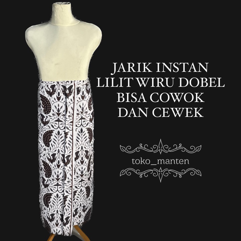 JARIK WIRU LILIT COWOK CEWEK / JARIK WIRU BATIK INSTAN SIAP PAKAI