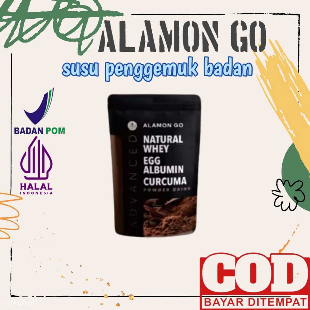 

Susu Penambah Berat Badan / Puluhan Ribu Testimoni / Alamon GO / Natural Weight Gain / 50 gram
