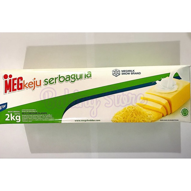 

QHTP2898 HOT Keju Cheddar Meg Serbaguna 2kg