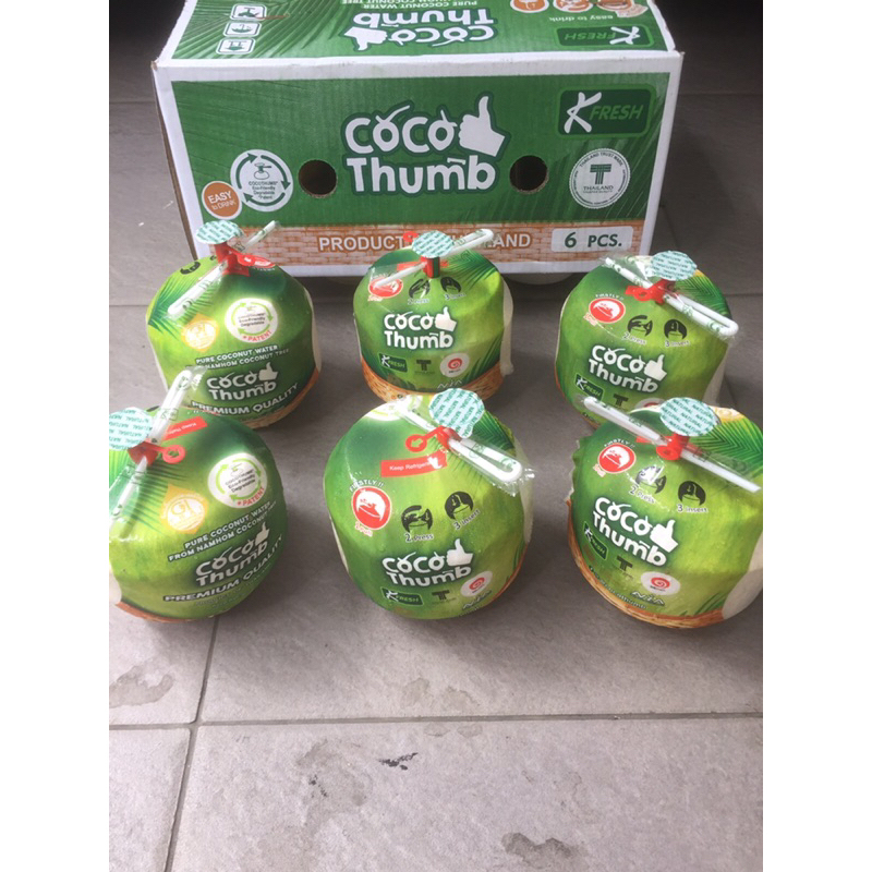 

Kelapa Muda Thailand CocoThumb (Isi : 6) Fresh Import