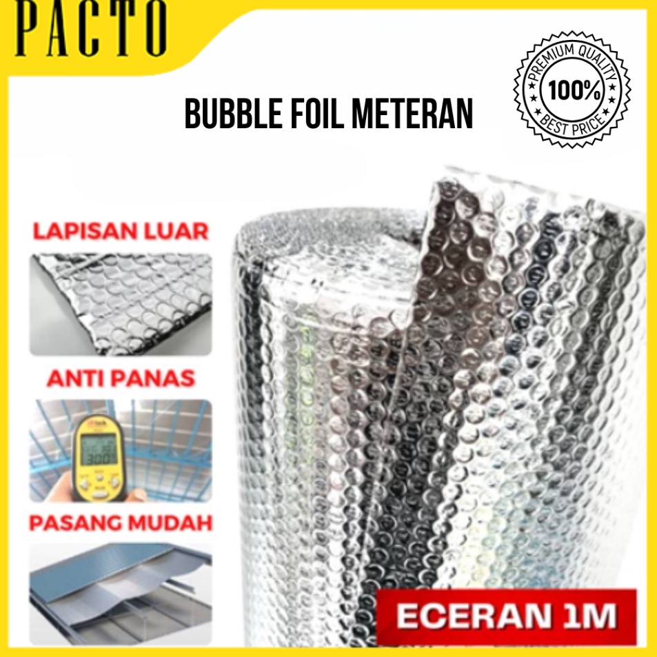 Super Shipping  Bubble Foil Ecer bubble Aluminium Meteran Bubble Foil Meteran Premium