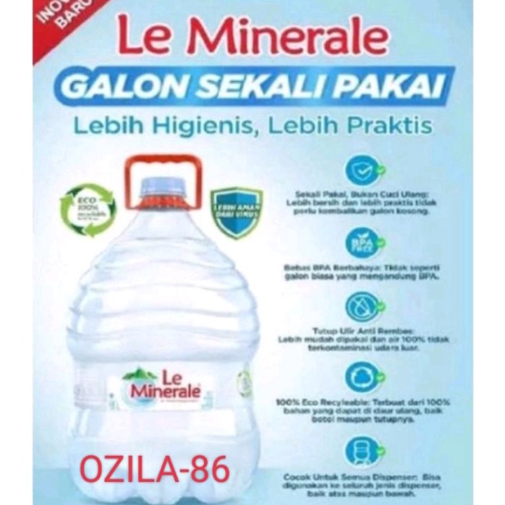 

HZFX1322 PROMO SALE Le Minerale galon isi 15 Liter