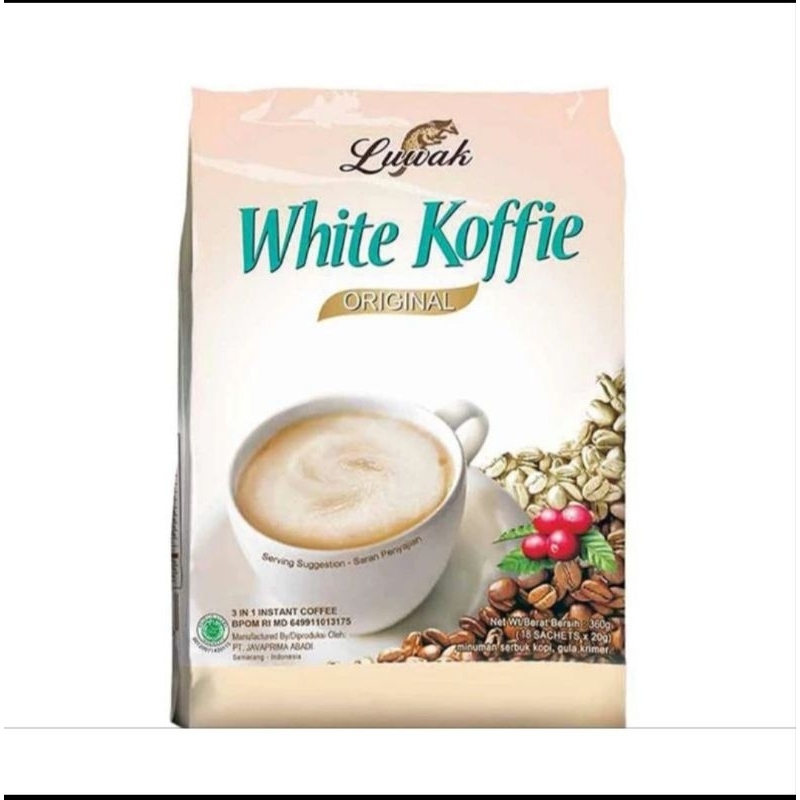 

Luwak white coffe original 18 sachet