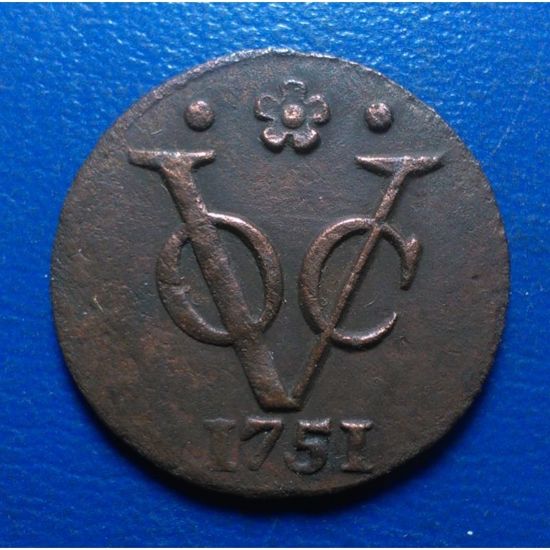 Koin VOC 1 Duit Holland 1751