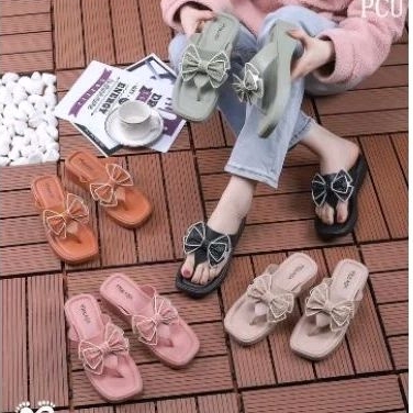 SANDAL KARET MOKAYA JEPIT PITA TEBAL