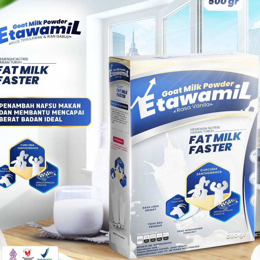 

VGPF992 MEGA SALE ETAWAMIL WEIGHT GAIN Susu Gemuk Penambah Berat Badan Nafsu Makan Halal BPOM 5 gram