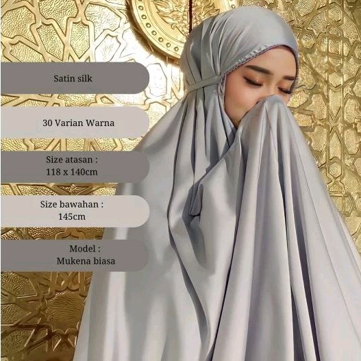 MUKENA MADEENA SILKY SUPER MUKENA POLOS MUKENA TRAVEL PREMIUM ORIGINAL RAISA - ORIGINAL RAISA - ummi