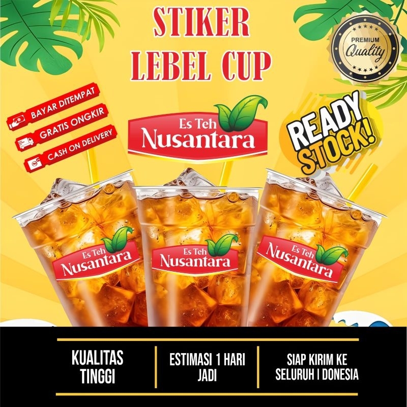 

Stiker Lebel Cup es teh nusantara sudah di potong tinggal tempel di cup