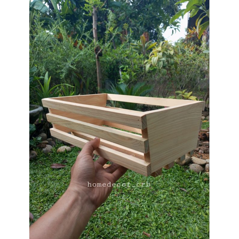 Keranjang Buah Aesthetic keranjang buah kayu