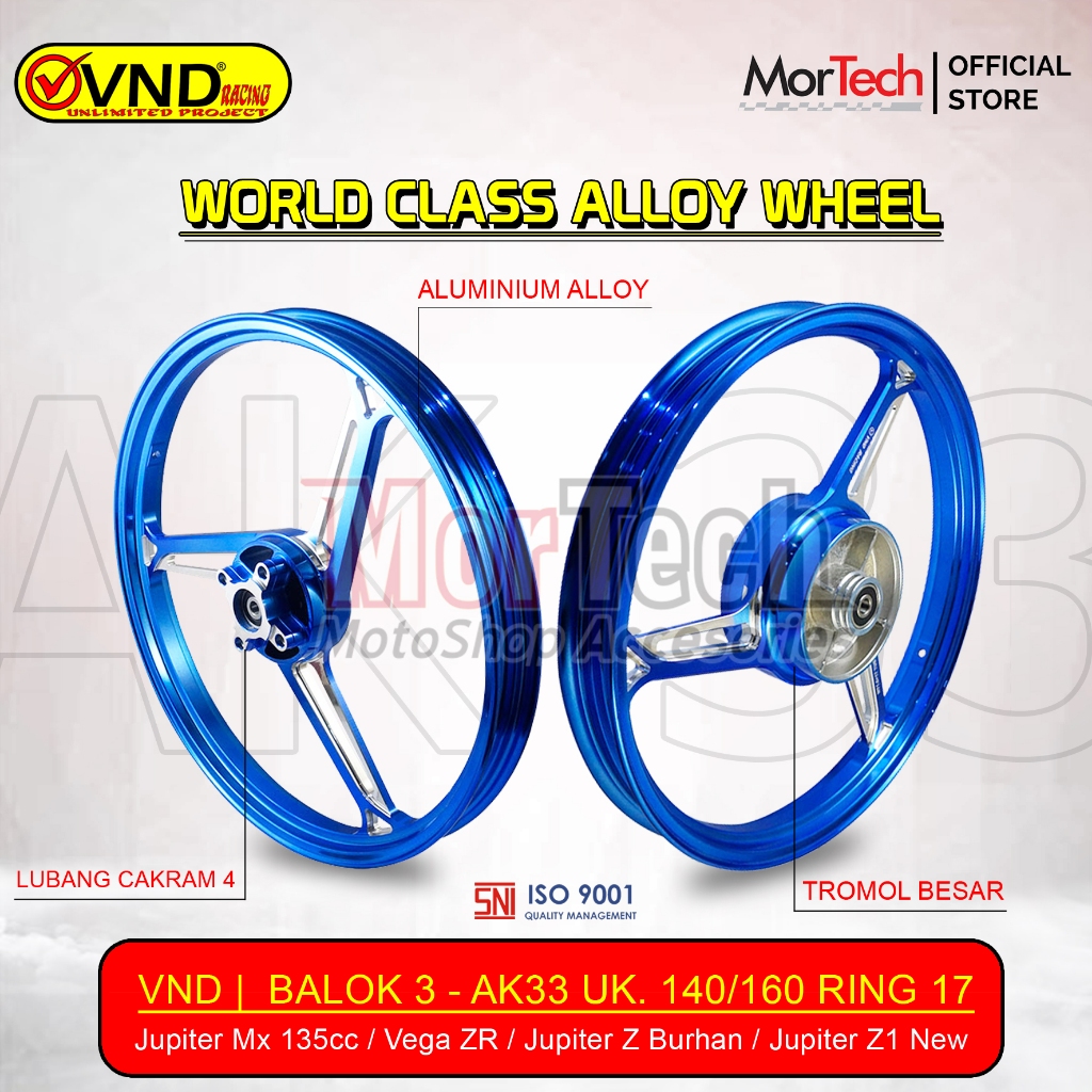 Velg Racing VND AK33 Enkei Single Disc Jupiter Mx Old Jupiter Z1 New Vega ZR JupiterZ Burhan RX King