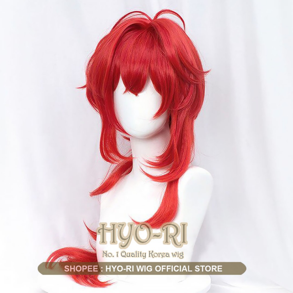 HYO-RI WIG : WIG DILUC WIG COSPLAY GAME GENSHIN IMPACT
