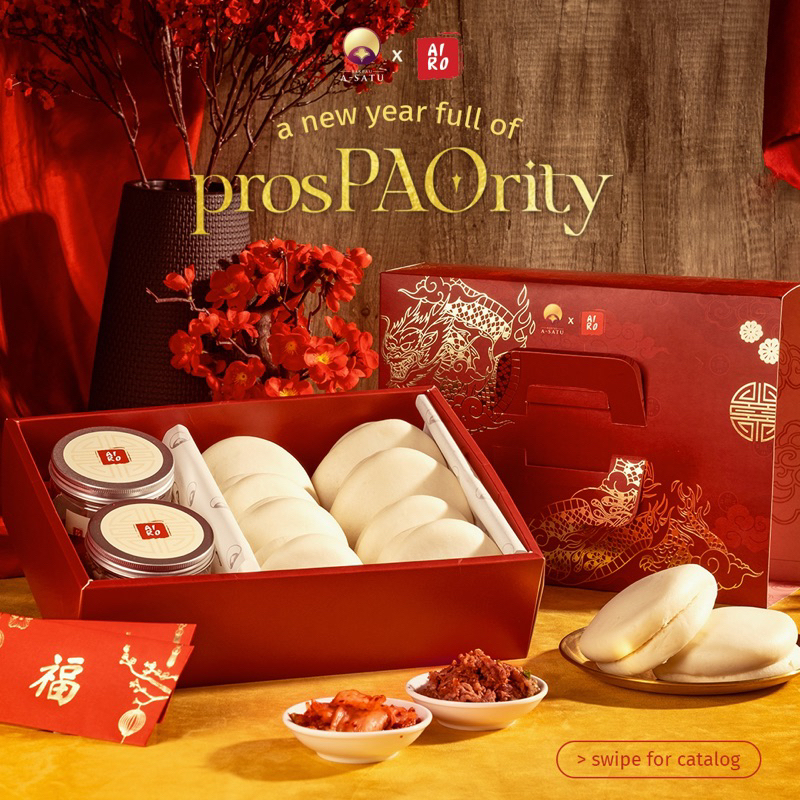 

CNY Hampers Imlek | Bakpau A Satu x Airo Kitchen | ProsPAOrity | Gift Imlek | Souvernir Imlek | Chinese New Year | Lunar New Year
