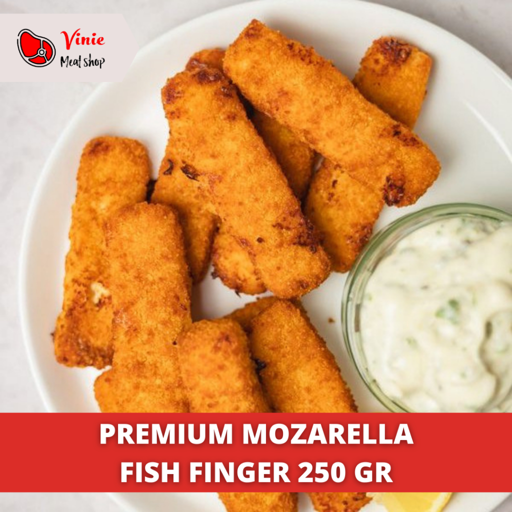 

Premium Mozarella Fish Finger 250g | Nugget Ikan Keju