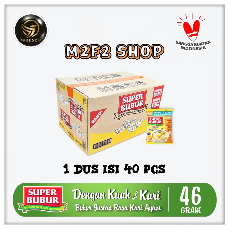 

Bubur Instan Super Bubur Seduh Rasa Kari - 46 gr (Kemasan Karton)