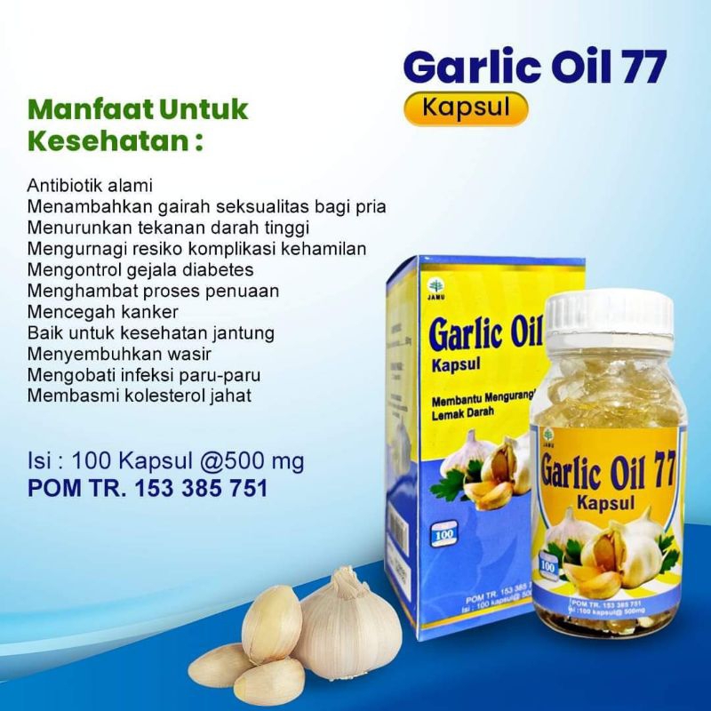 Garlic Oil 77 Isi 100 kapsul
