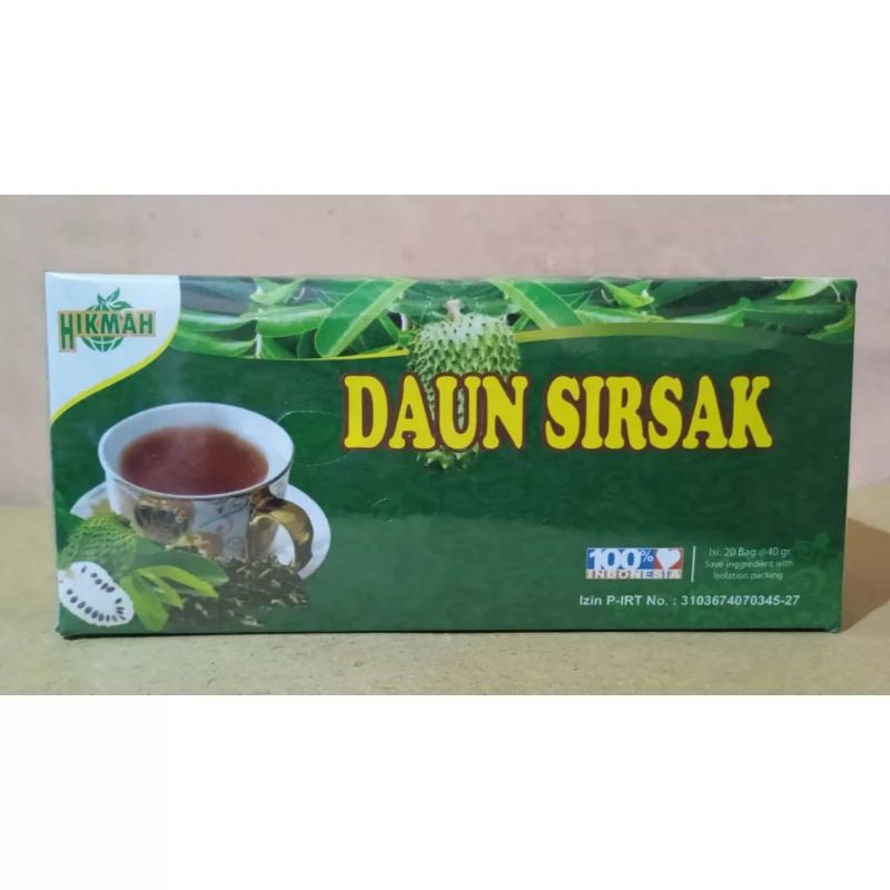 

TEH DAUN SIRSAK CELUP isi 20pcs merk hikmah